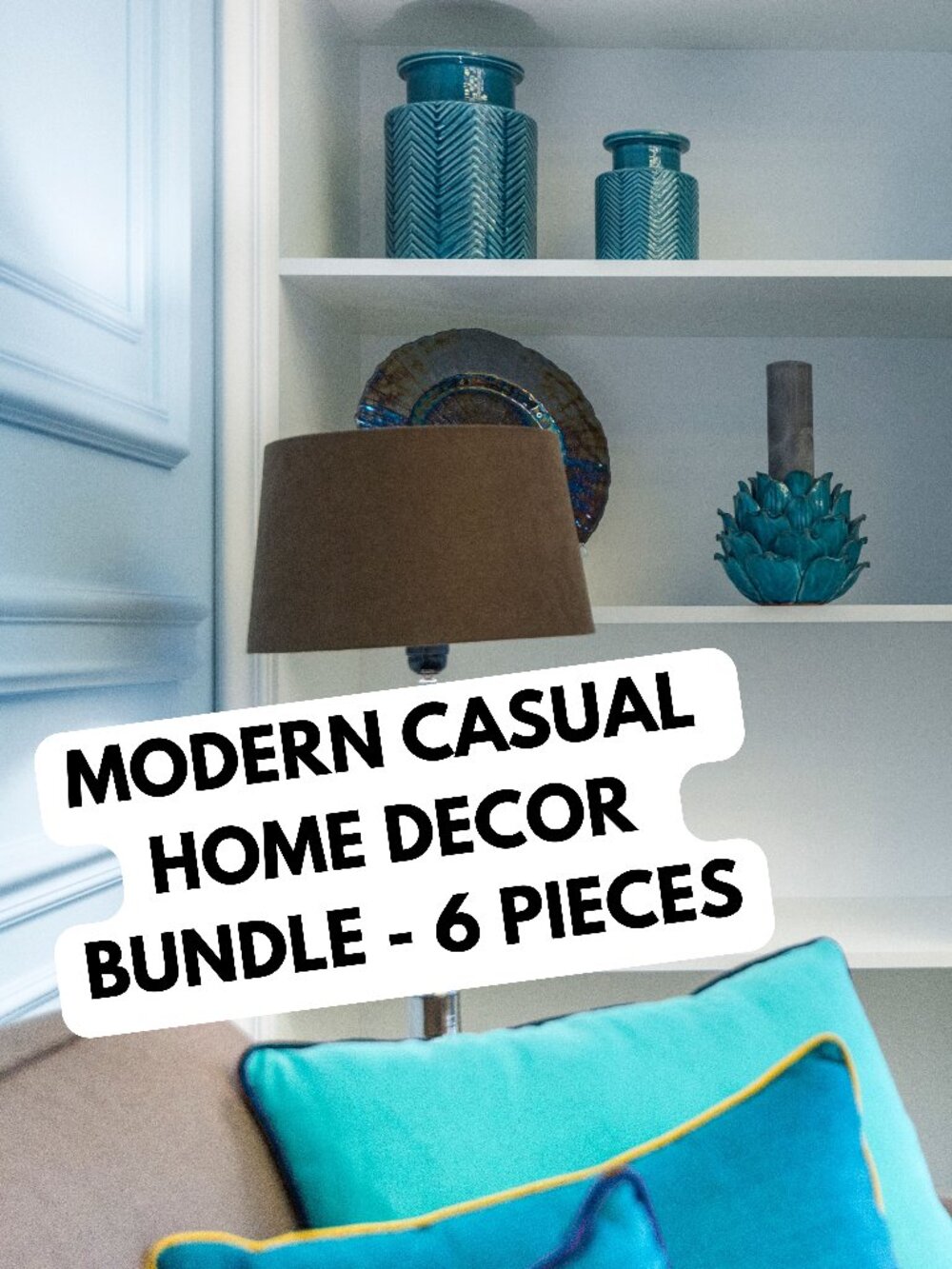 CASUAL MODERN HOME DECOR BUNDLE | Lot of 6 pieces of various decor accents READ